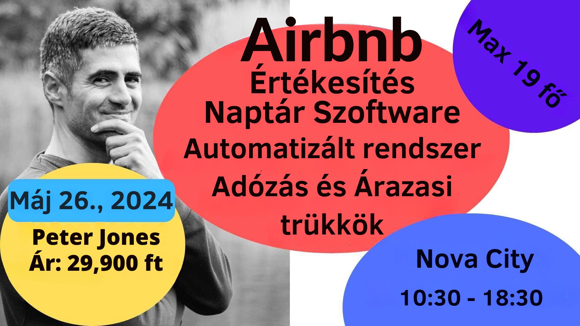 Airbnb alap tanfolyam - Adózás, árazás egy komplett üzlet bemutatása