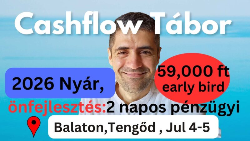 Cashflow Nyári Tábor 2026. Július 4-5
